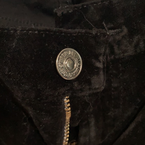 Women’s sz 29 black velvet nwot 7 for all mankind - Picture 4 of 6